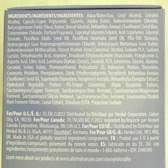 Alterna Caviar Hair Mask Full Size Bond Repair Intensive Leave In Masque Shine - Picture 15 of 16